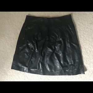 Vince Leather Skirt